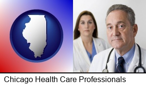 Chicago, Illinois - a doctor and a nurse