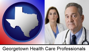 a doctor and a nurse in Georgetown, TX