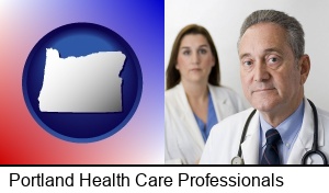 Portland, Oregon - a doctor and a nurse