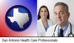 San Antonio, Texas - a doctor and a nurse